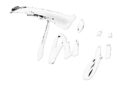 Ecriture blanche (sans l'arbre) Logo les chemins du Taiji